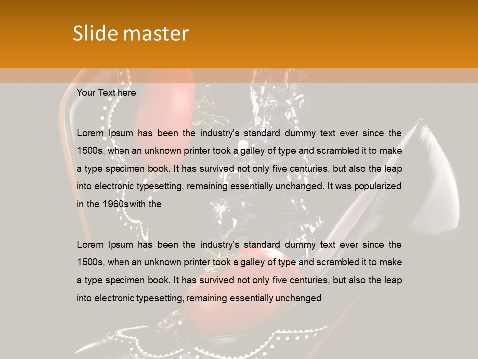 Poured Glamour Splash PowerPoint Template