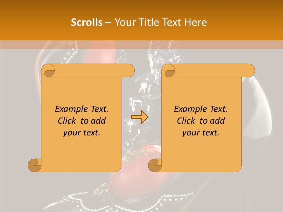 Poured Glamour Splash PowerPoint Template