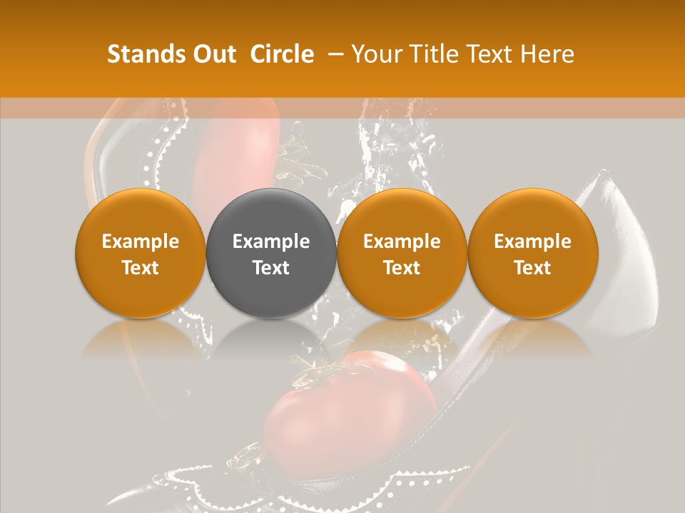 Poured Glamour Splash PowerPoint Template