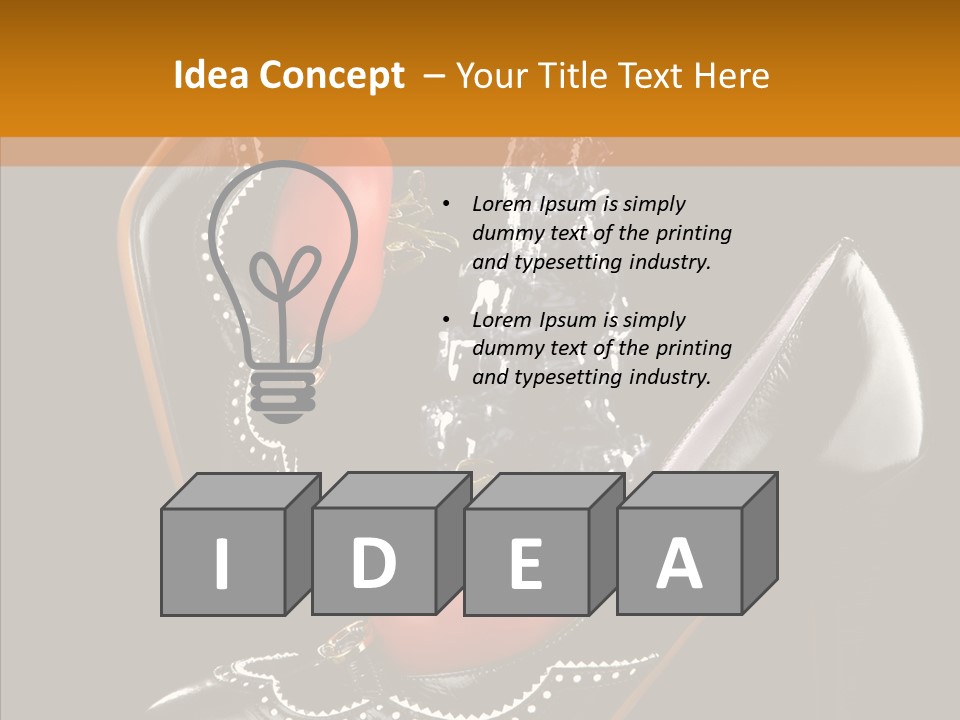 Poured Glamour Splash PowerPoint Template