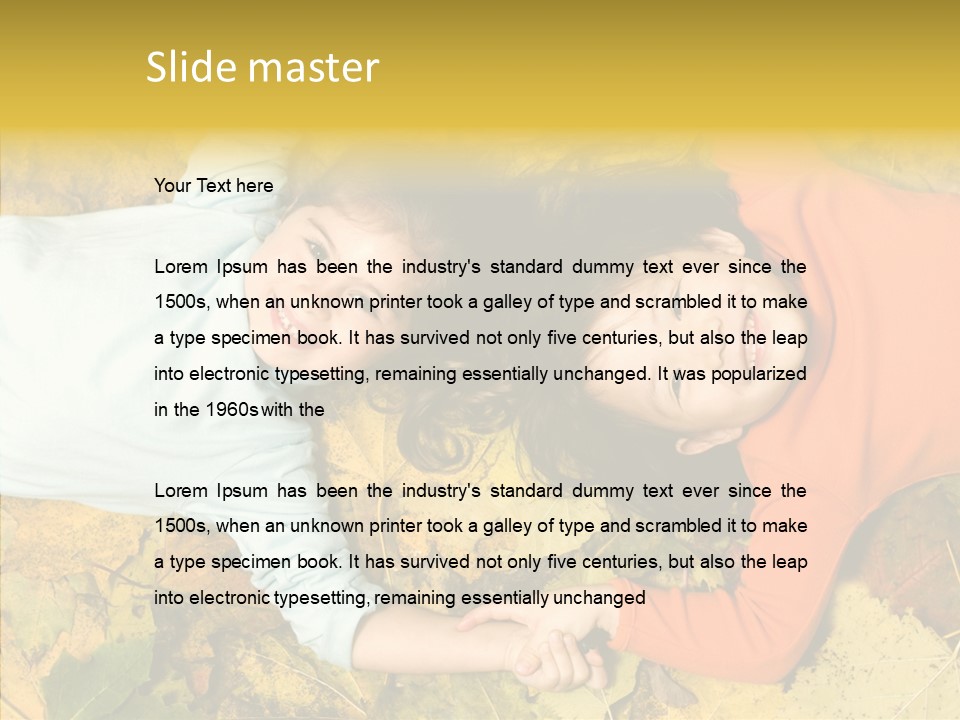 Beautiful Sisters Playful PowerPoint Template