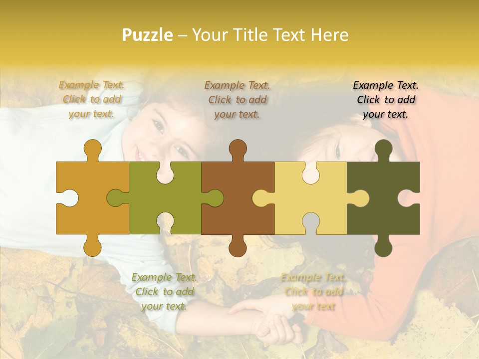 Beautiful Sisters Playful PowerPoint Template