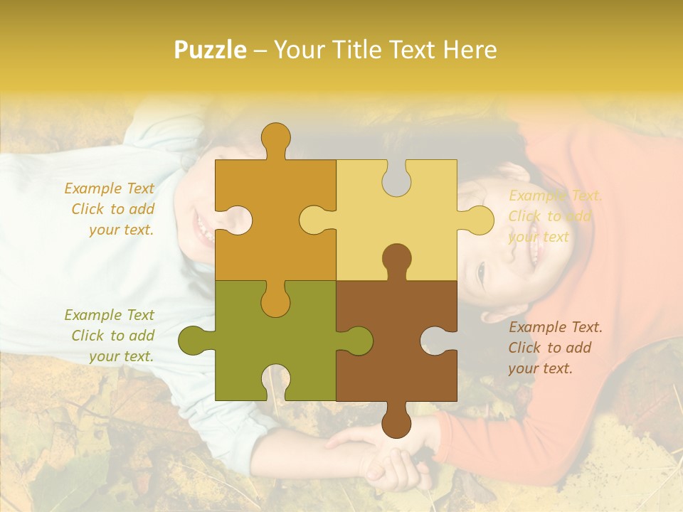 Beautiful Sisters Playful PowerPoint Template