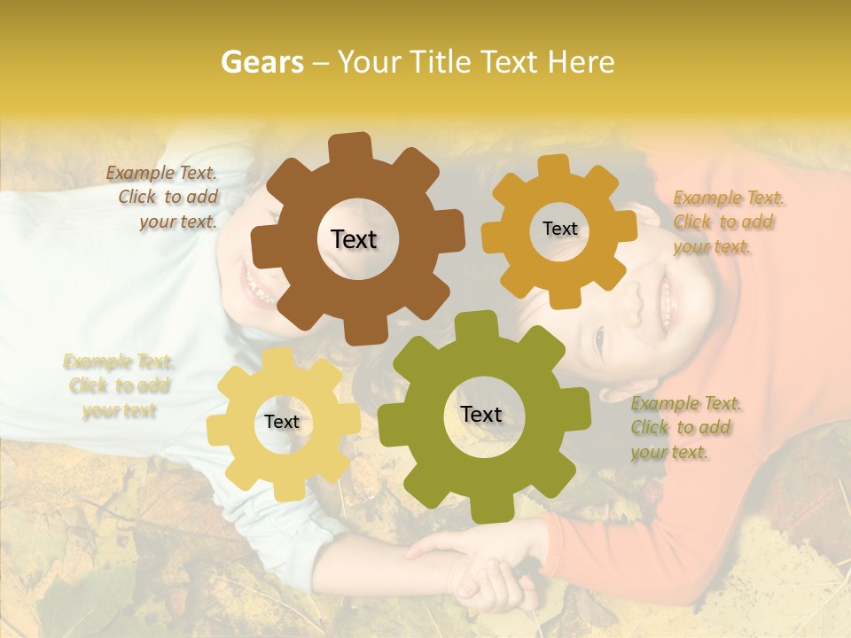 Beautiful Sisters Playful PowerPoint Template