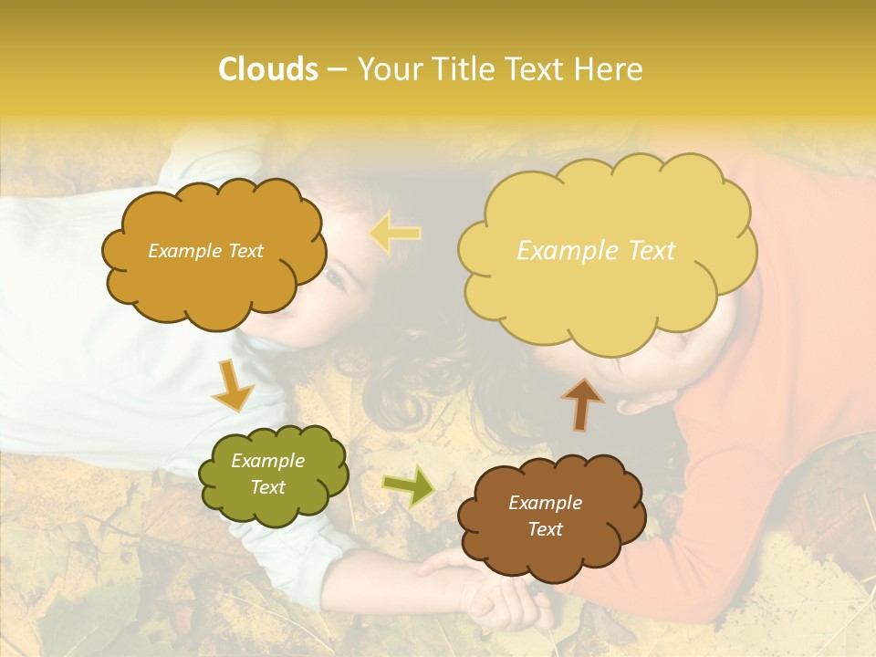 Beautiful Sisters Playful PowerPoint Template