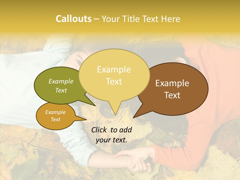 Beautiful Sisters Playful PowerPoint Template