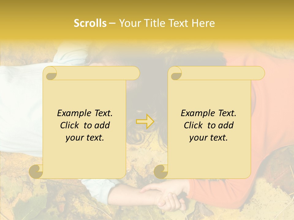 Beautiful Sisters Playful PowerPoint Template