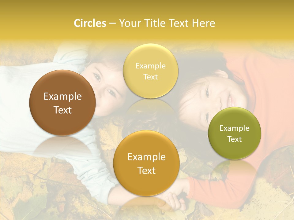 Beautiful Sisters Playful PowerPoint Template