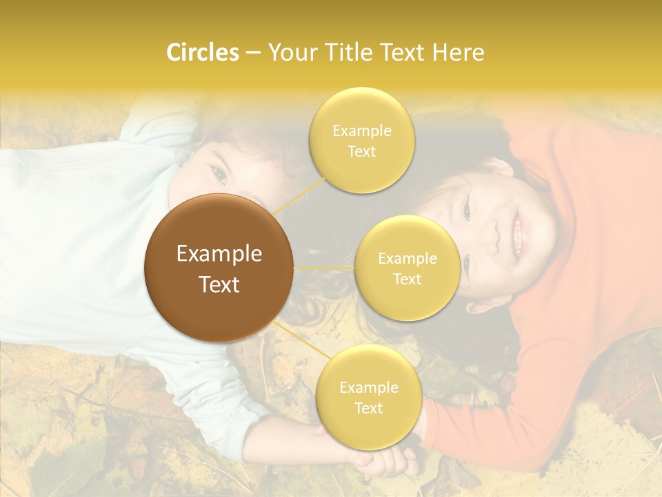 Beautiful Sisters Playful PowerPoint Template