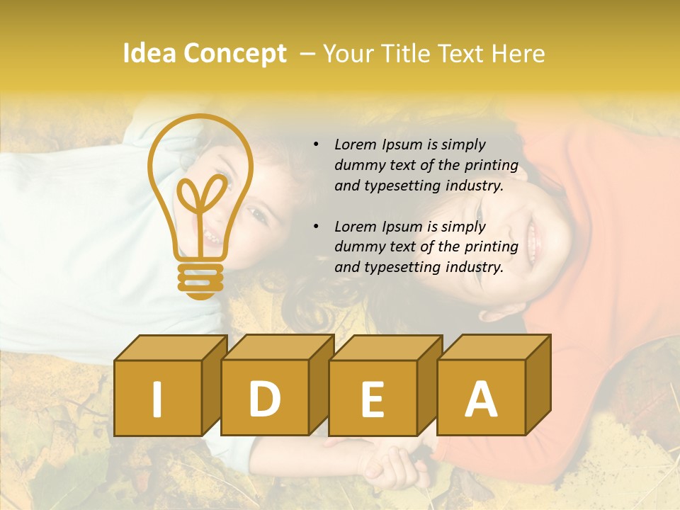 Beautiful Sisters Playful PowerPoint Template