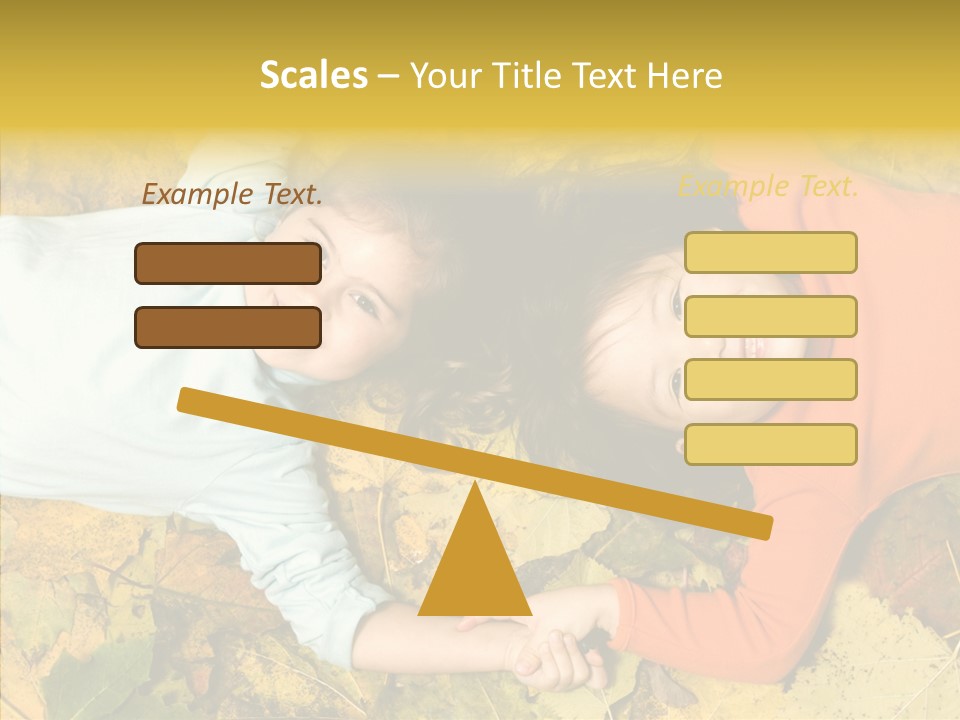 Beautiful Sisters Playful PowerPoint Template