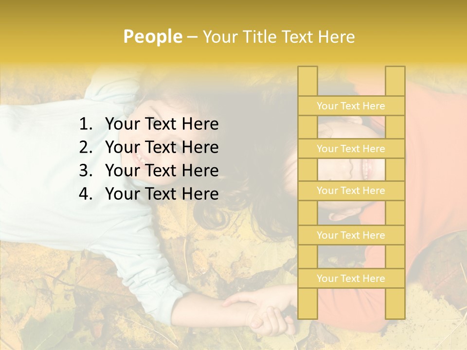 Beautiful Sisters Playful PowerPoint Template