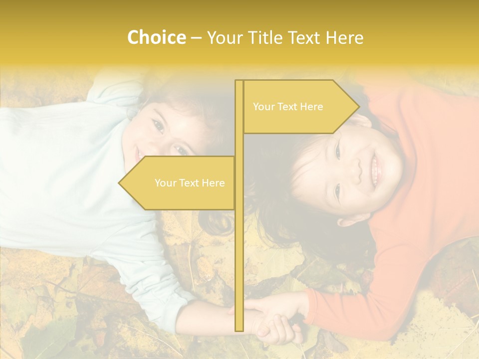 Beautiful Sisters Playful PowerPoint Template