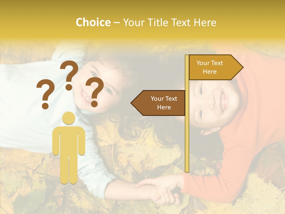 Beautiful Sisters Playful PowerPoint Template