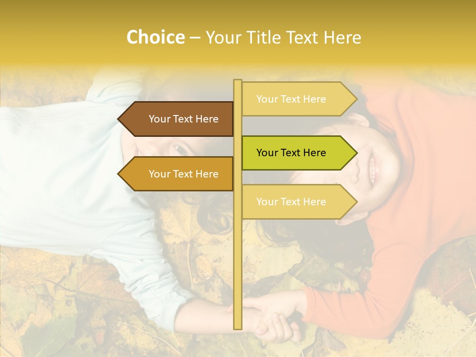 Beautiful Sisters Playful PowerPoint Template