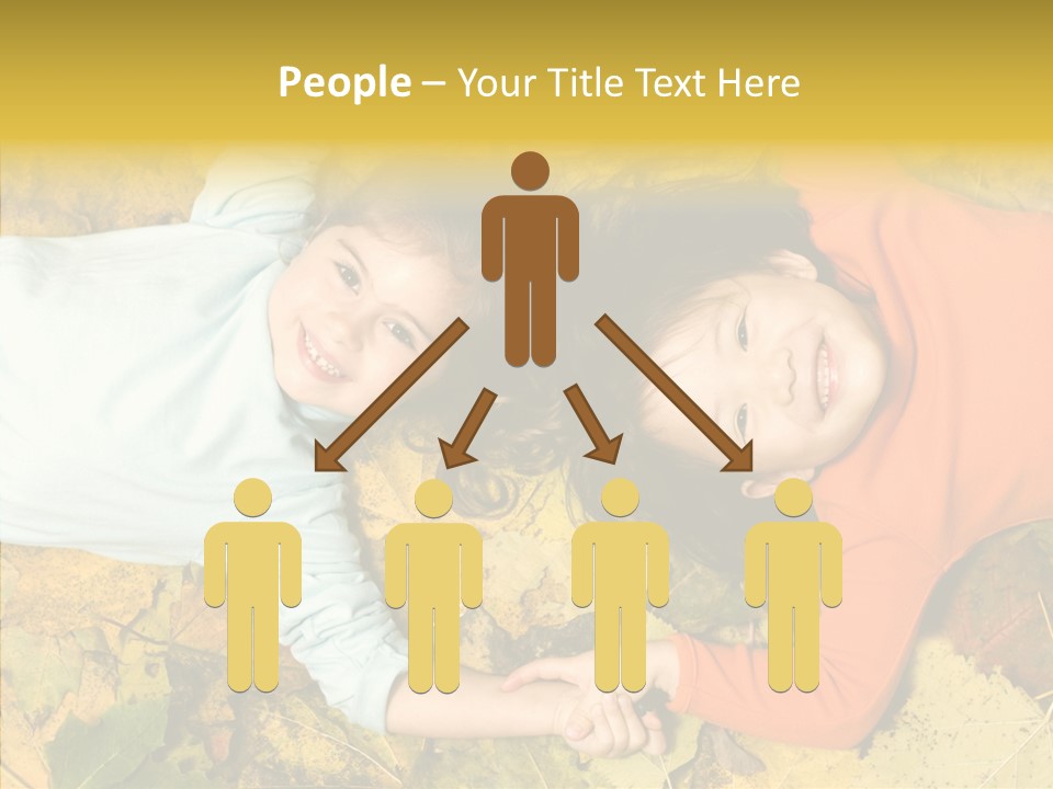 Beautiful Sisters Playful PowerPoint Template