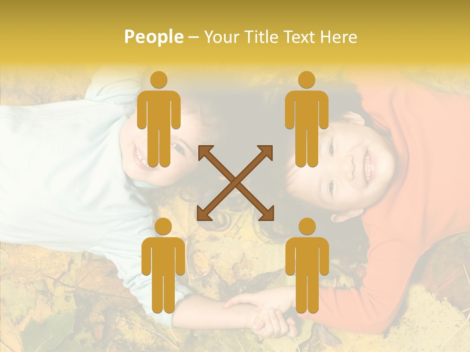 Beautiful Sisters Playful PowerPoint Template