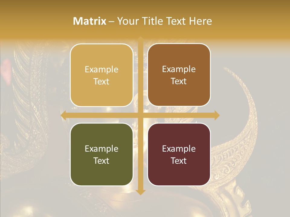 Golden Thai Temple PowerPoint Template