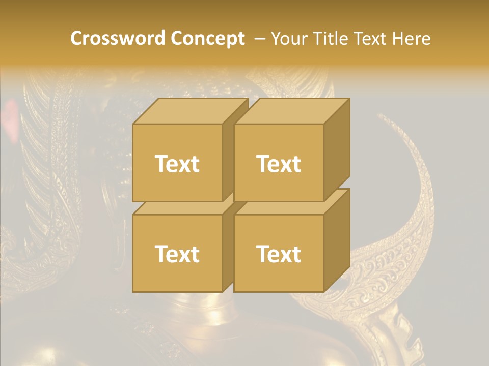 Golden Thai Temple PowerPoint Template