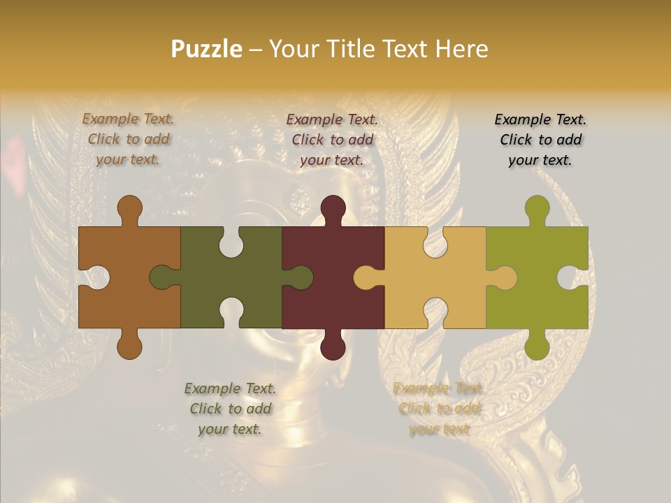 Golden Thai Temple PowerPoint Template