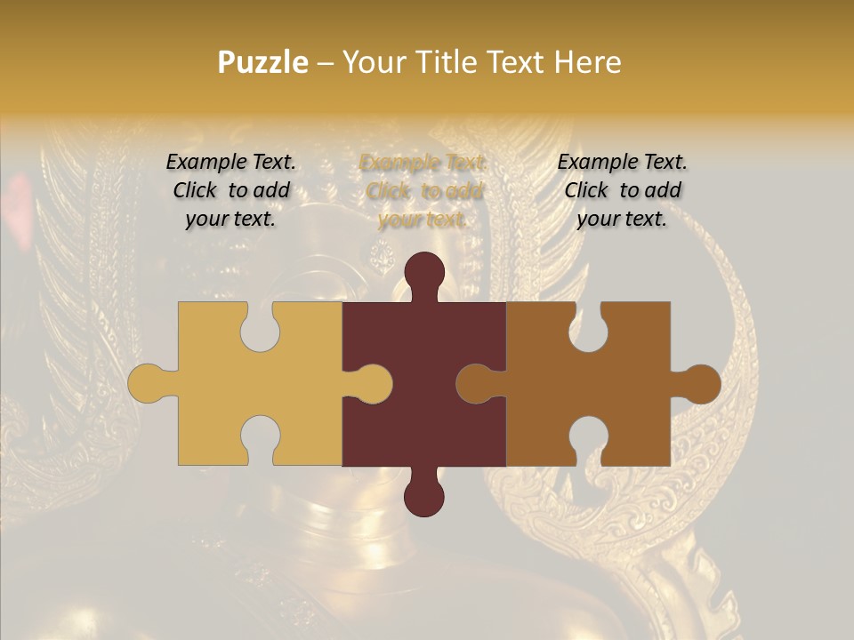 Golden Thai Temple PowerPoint Template