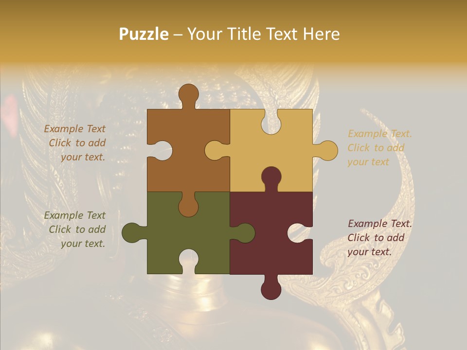 Golden Thai Temple PowerPoint Template