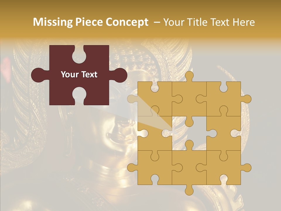 Golden Thai Temple PowerPoint Template