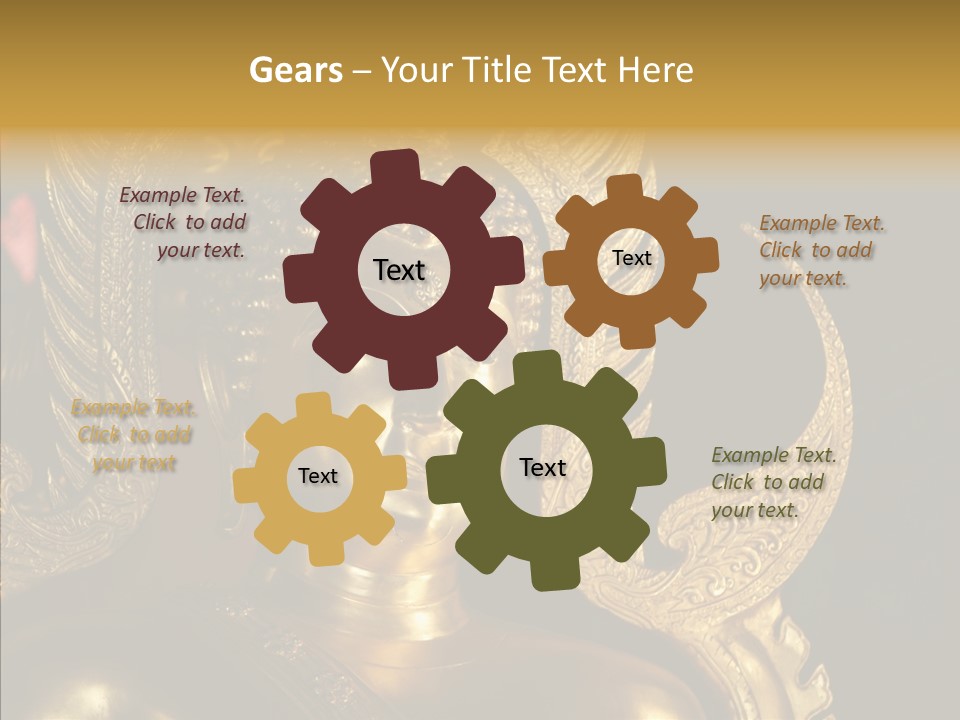 Golden Thai Temple PowerPoint Template