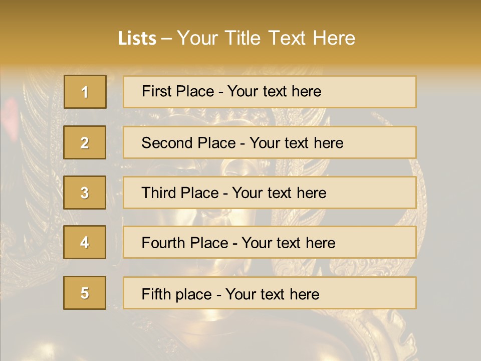 Golden Thai Temple PowerPoint Template