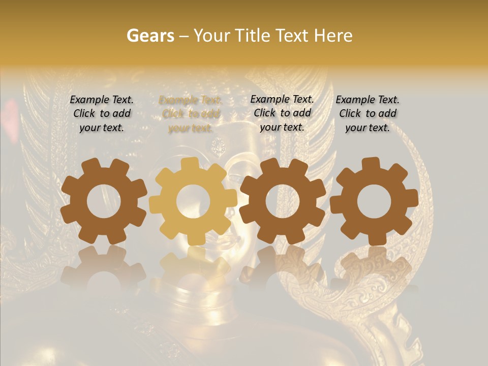 Golden Thai Temple PowerPoint Template