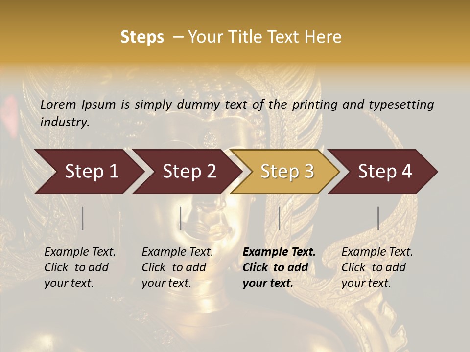 Golden Thai Temple PowerPoint Template