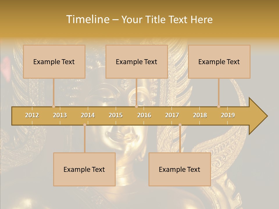 Golden Thai Temple PowerPoint Template