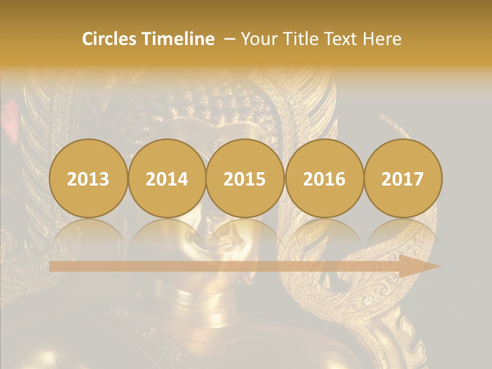 Golden Thai Temple PowerPoint Template