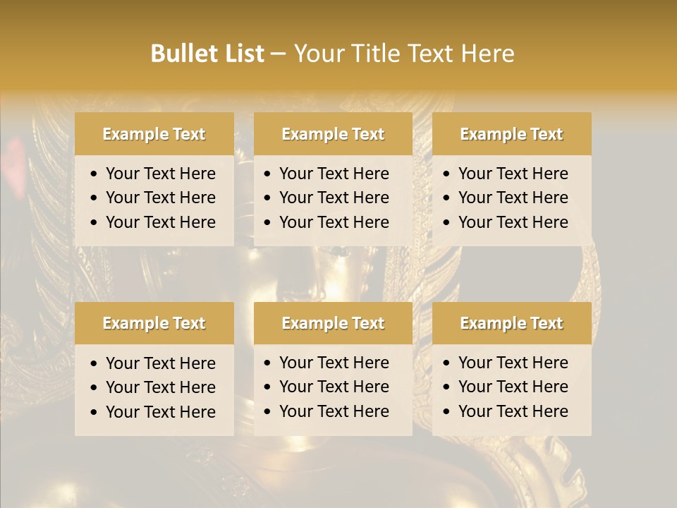 Golden Thai Temple PowerPoint Template