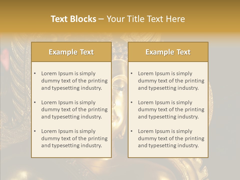 Golden Thai Temple PowerPoint Template