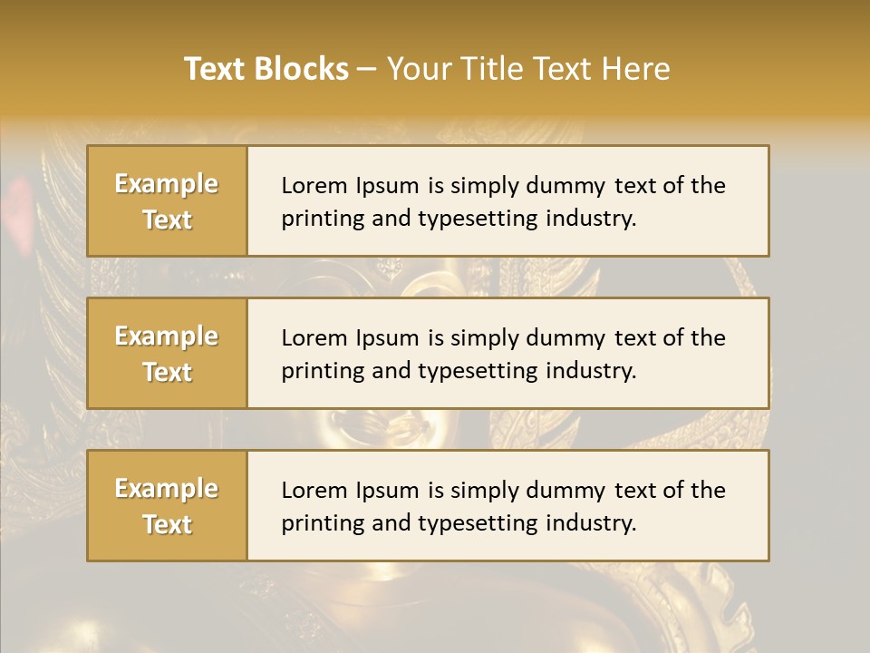 Golden Thai Temple PowerPoint Template