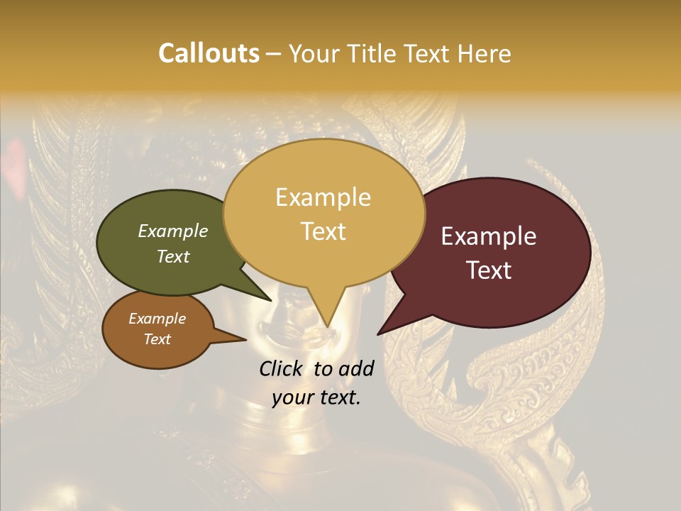 Golden Thai Temple PowerPoint Template