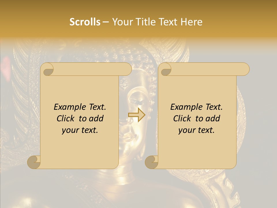 Golden Thai Temple PowerPoint Template