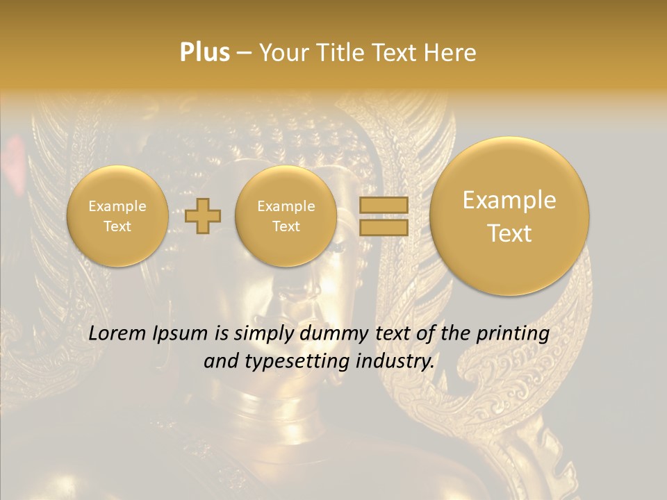 Golden Thai Temple PowerPoint Template