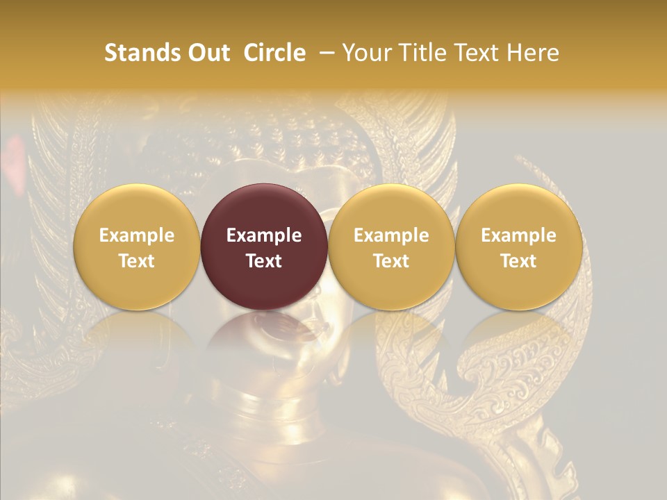 Golden Thai Temple PowerPoint Template