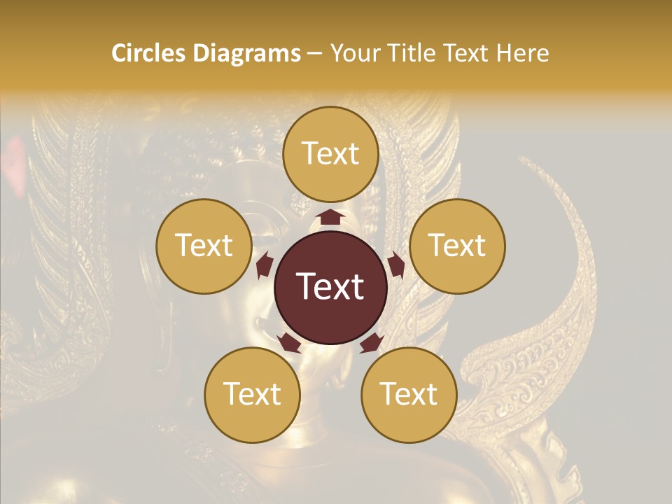 Golden Thai Temple PowerPoint Template