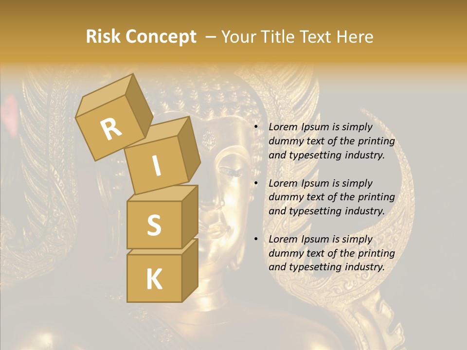 Golden Thai Temple PowerPoint Template