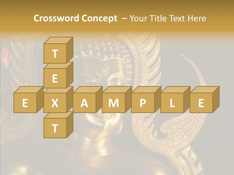 Golden Thai Temple PowerPoint Template