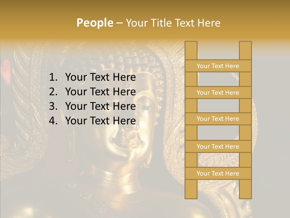 Golden Thai Temple PowerPoint Template