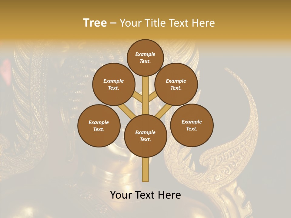 Golden Thai Temple PowerPoint Template