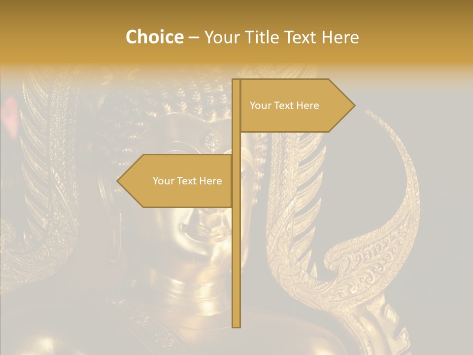 Golden Thai Temple PowerPoint Template