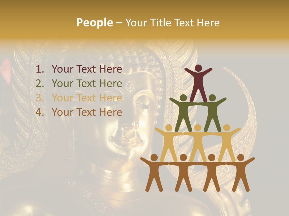 Golden Thai Temple PowerPoint Template