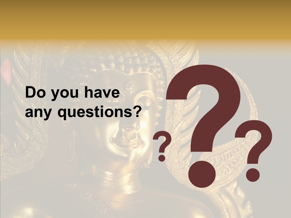 Golden Thai Temple PowerPoint Template