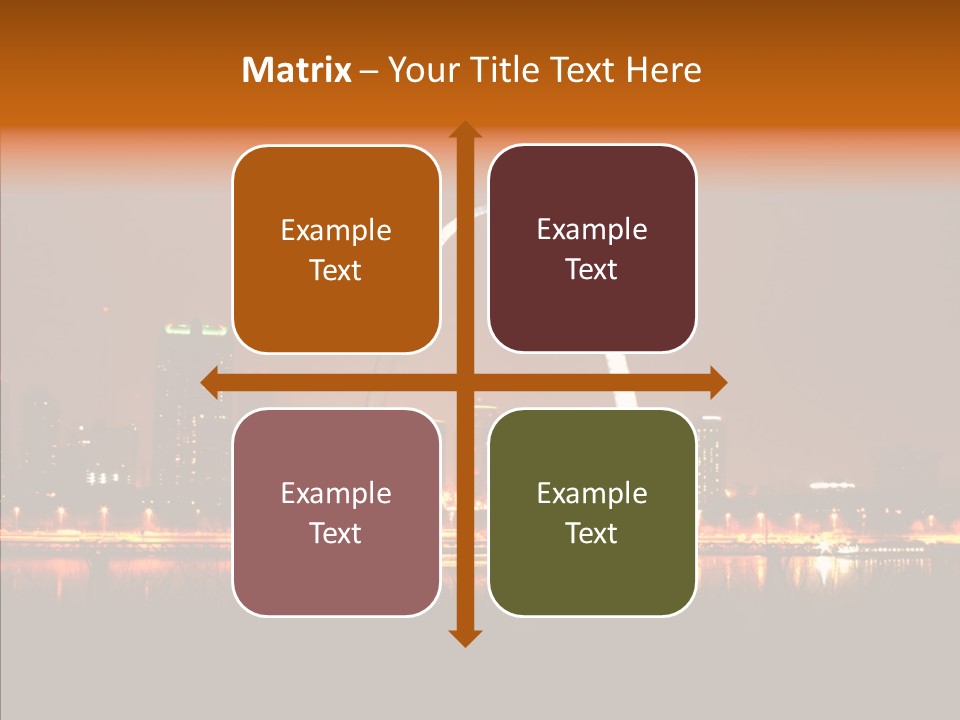 Travel Twilight City PowerPoint Template