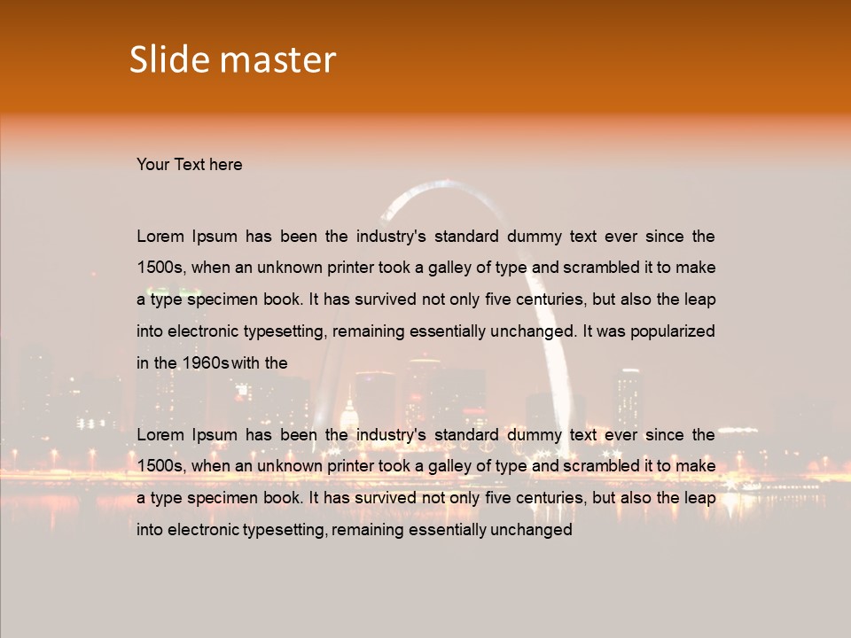 Travel Twilight City PowerPoint Template